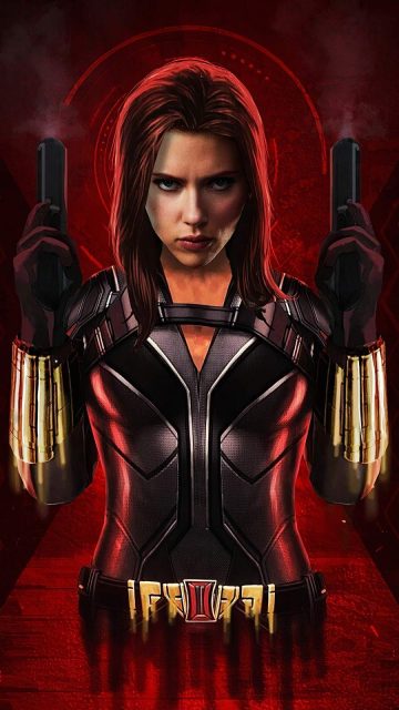 Black Widow Movie Art iPhone Wallpaper