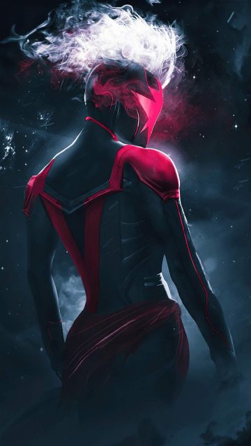 Captain Marvel Concept Art iPhone Wallpaper