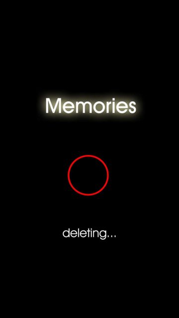 Deleting Memories iPhone Wallpaper