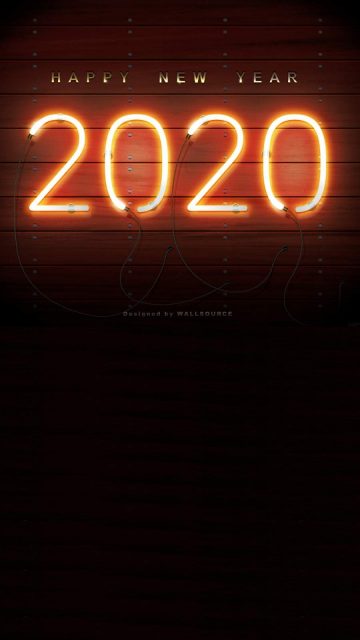 Happy New Year 2020 iPhone Wallpaper