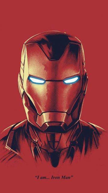 I am Iron Man Mark 85 Armor iPhone Wallpaper