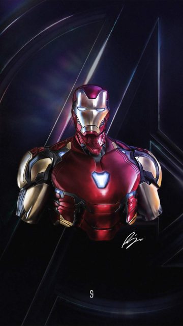 Iron Man Avengers 4K iPhone Wallpaper