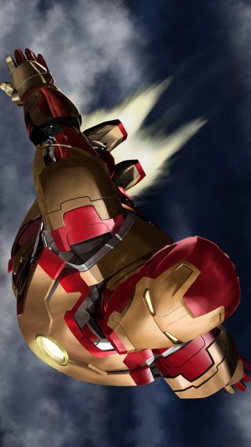 Iron Man Fly iPhone Wallpaper