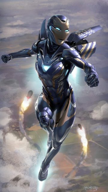 Iron Man Rescue Suit iPhone Wallpaper