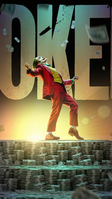 Joker Money iPhone Wallpaper