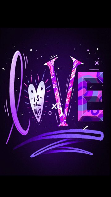 LOVE is the Way iPhone Wallpaper