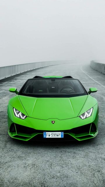 Lamborghini Huracan Evo Spyder iPhone Wallpaper