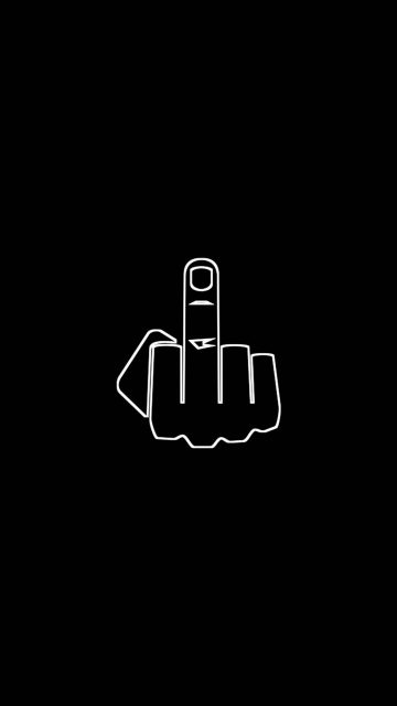 Middle Finger iPhone Wallpaper