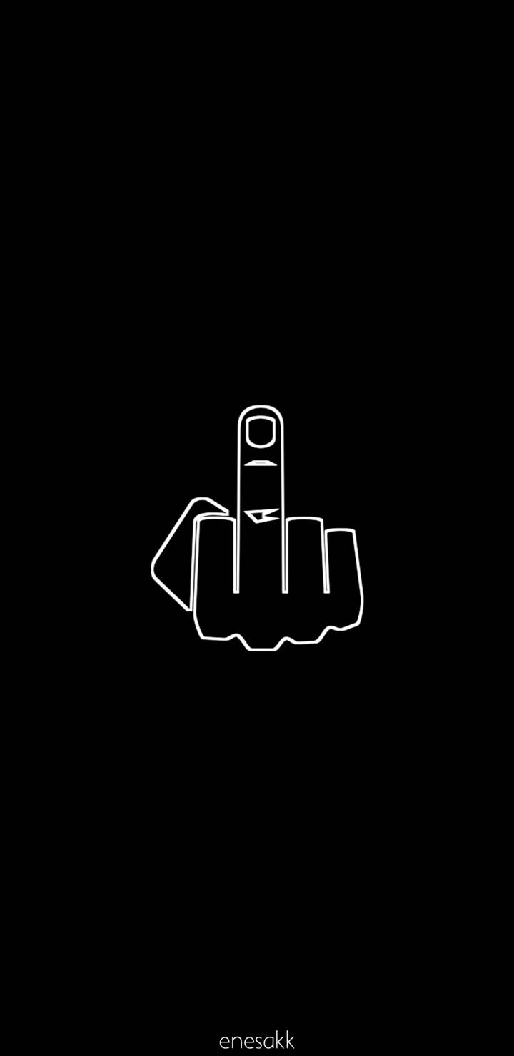 Middle Finger iPhone Wallpaper