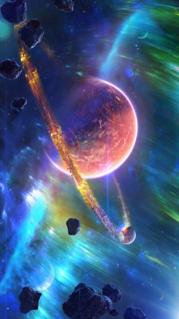 Nebula Planet iPhone Wallpaper