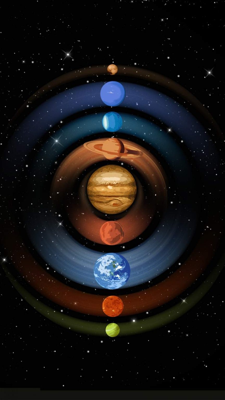 Our Solar System iPhone Wallpaper - iPhone Wallpapers