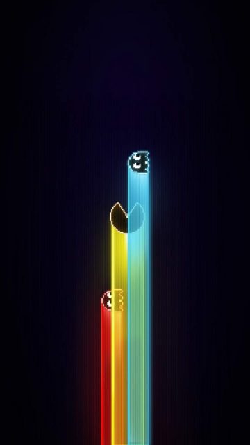 Pacman Amoled iPhone Wallpaper