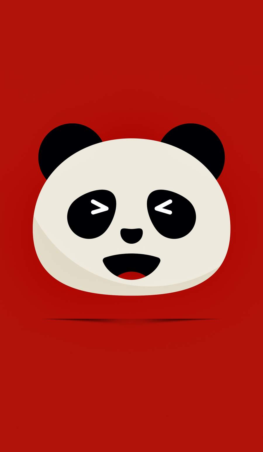 Panda Emoji iPhone Wallpaper