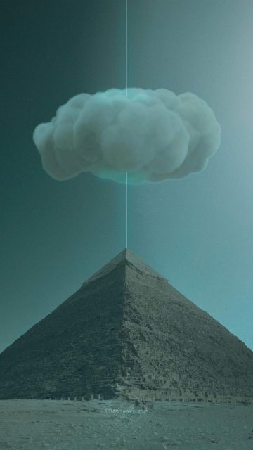 Pyramid Cloud iPhone Wallpaper