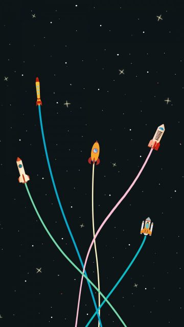 Rocket Party iPhone Wallpaper