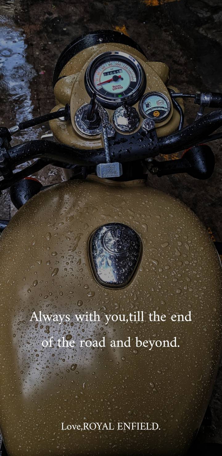 Royal Enfield Quotes iPhone Wallpaper