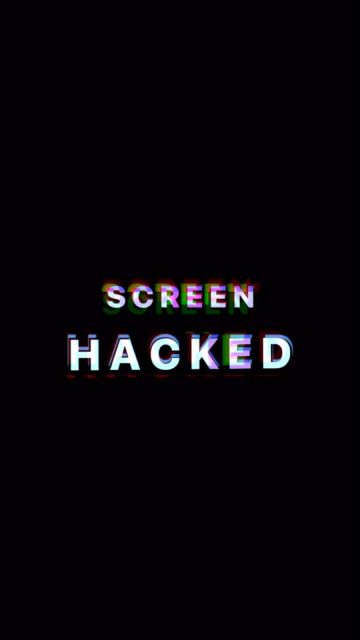 Screen Hacked iPhone Wallpaper