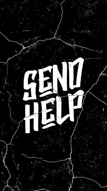 Send HELP iPhone Wallpaper