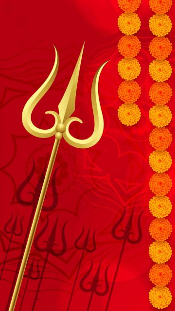 Shiv Trishul iPhone Wallpaper