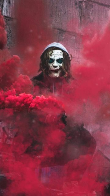 Smoke Joker iPhone Wallpaper