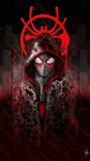 Spiderman Art iPhone Wallpaper