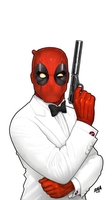 Agent Deadpool iPhone Wallpaper