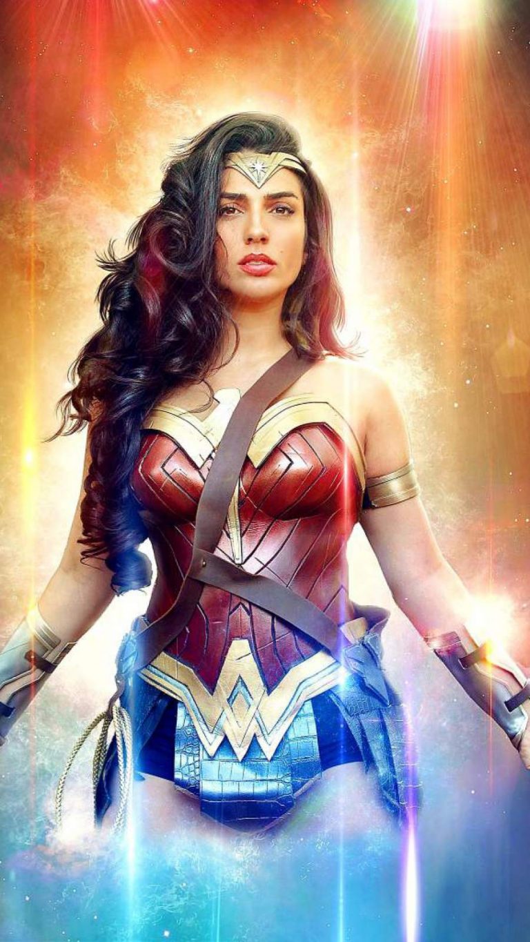 Beautiful Wonder Woman iPhone Wallpaper with 900x1600 Resolution.