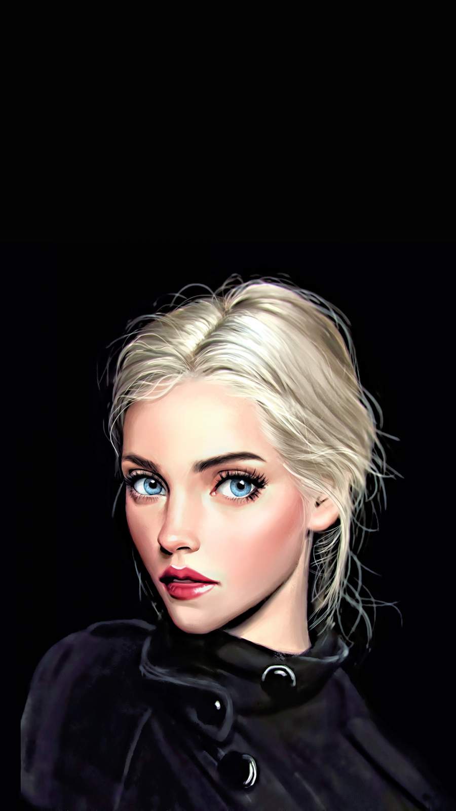 HD wallpaper woman wearing black tank top women blonde portrait depth  of field  Wallpaper Flare