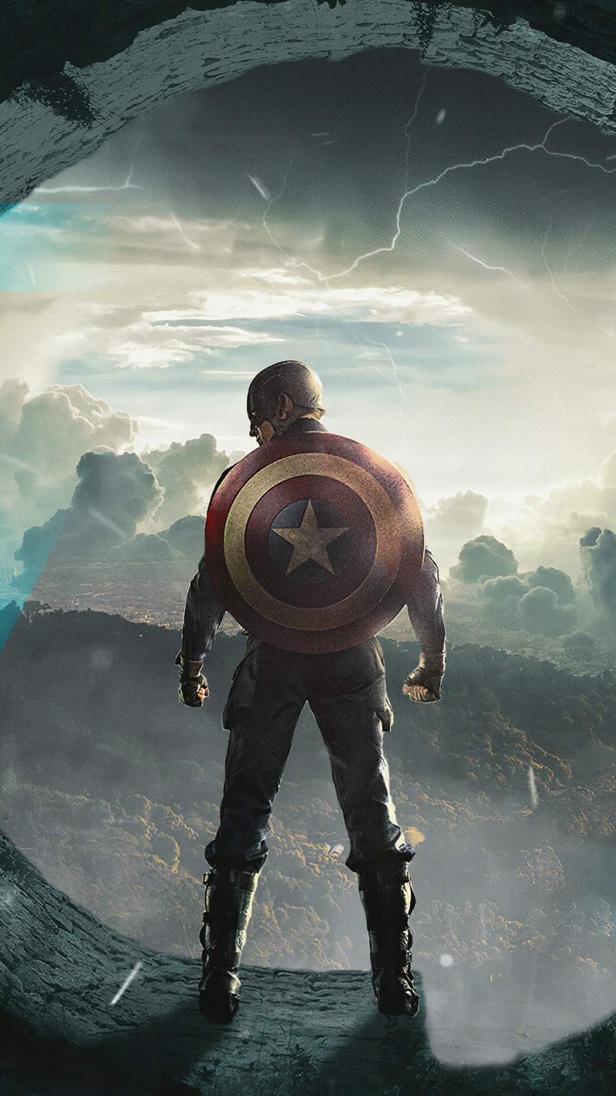 Dark Captain America art wallpaper background  plingcom