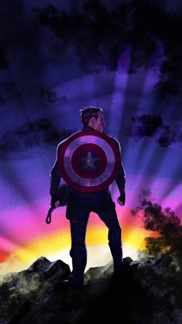 Captain America Sunrise iPhone Wallpaper