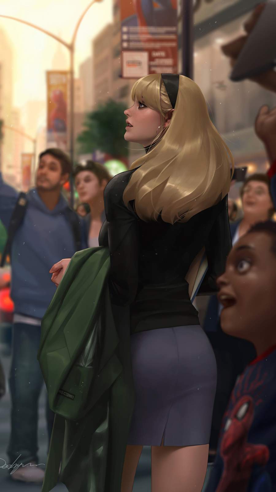 Miles Morales And Gwen Stacy SpiderMan Across The Spider Verse Live  Wallpaper  MoeWalls
