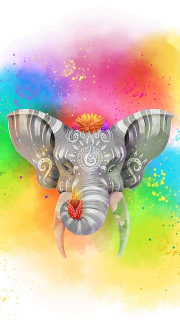 Hindu Ganesha iPhone Wallpaper