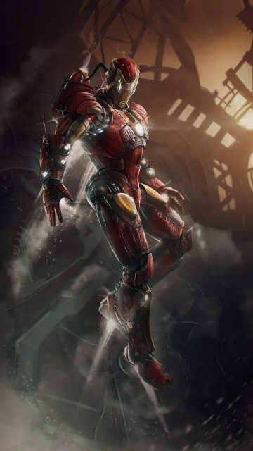 Iron Man Steampunk iPhone Wallpaper