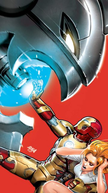 Iron Man vs Ultron iPhone Wallpaper