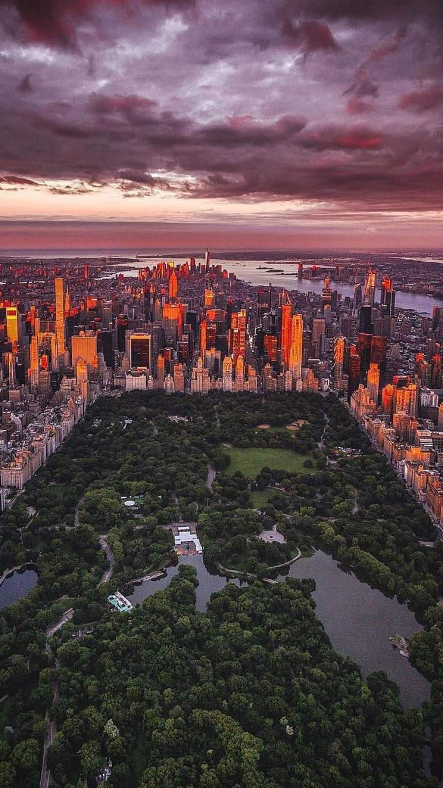 New York City Central Park View iPhone Wallpaper