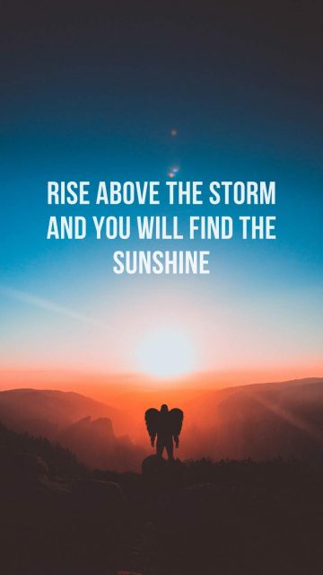 Rise Above Quote iPhone Wallpaper
