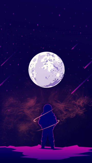 Space Alone iPhone Wallpaper