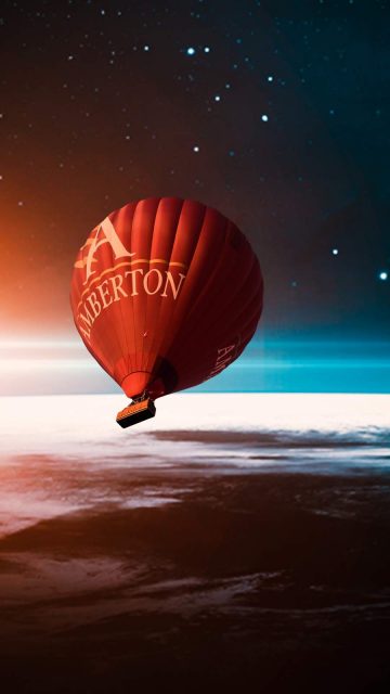 Space Ballon iPhone Wallpaper