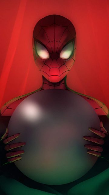 Spiderman Mysterio Head iPhone Wallpaper