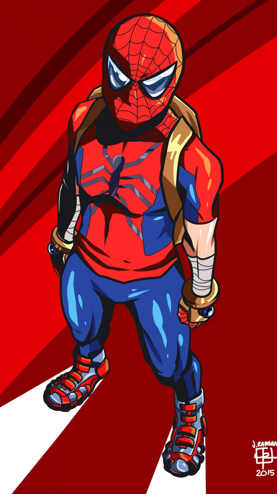 Spiderman School Bag iPhone Wallpaper