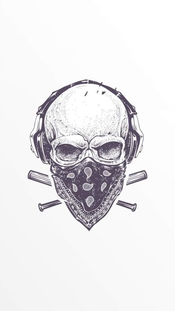 Tattoo Skull iPhone Wallpaper