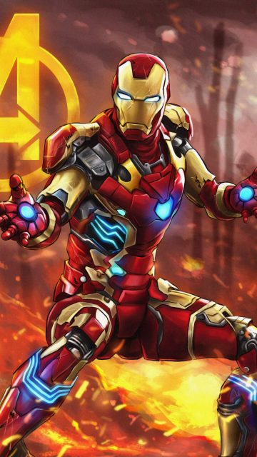 The Iron Man Art iPhone Wallpaper