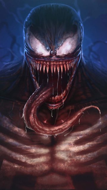 Venom Artwork 4K iPhone Wallpaper