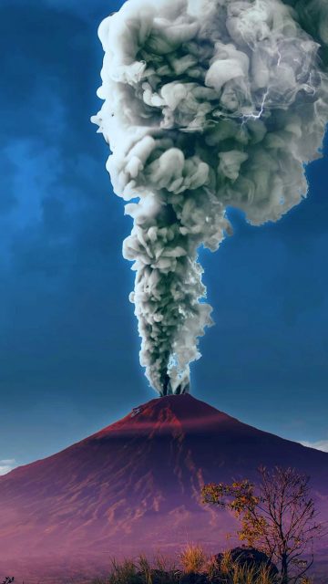 Volcanic Eruption iPhone Wallpaper