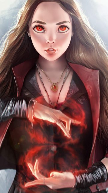 Cute Scarlet Witch iPhone Wallpaper