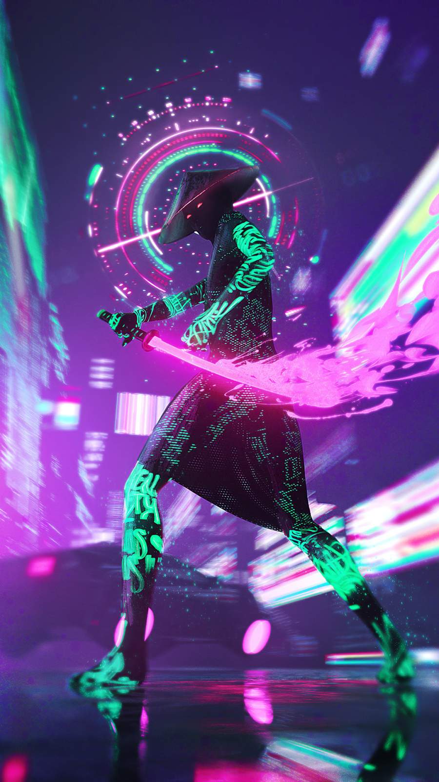 Cyberpunk Ninja iPhone Wallpaper - iPhone Wallpapers ...