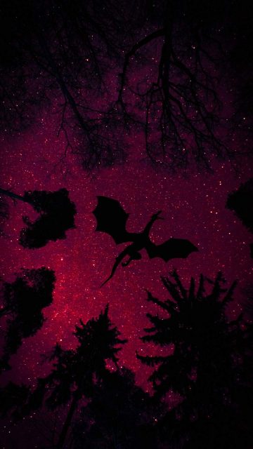 Dragon Sky iPhone Wallpaper