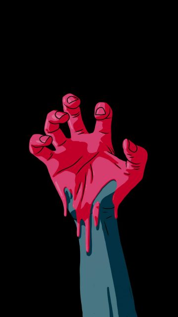 Ghost Hand iPhone Wallpaper