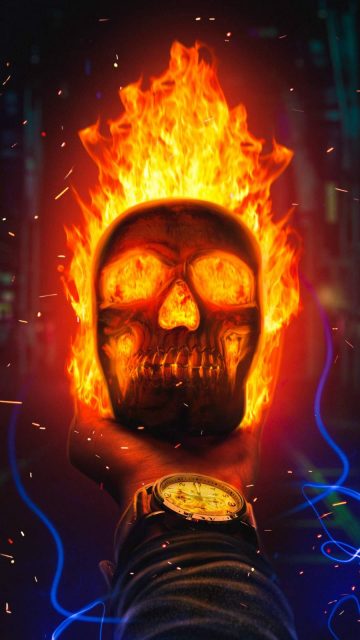 Hell Fire iPhone Wallpaper