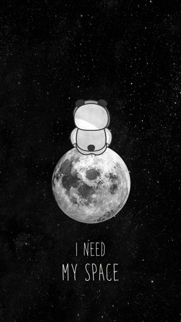 I Need My Space iPhone Wallpaper